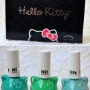 Esmaltes Hello Kitty do kit Lemon Pie (swatch, review e fotos)
